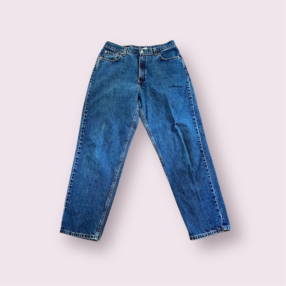 Vintage Levi's 560 Women's Size 14 Reg S Loose Fit Straight Light Wash 90s USA